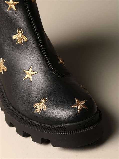 gucci boot bee|Gucci boots bees and stars.